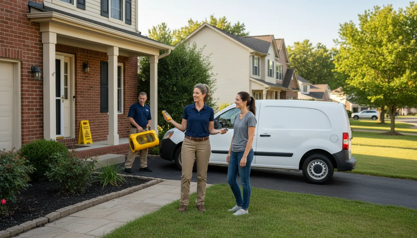Water restoration image for Water Damage & Restoration Services in Pontotoc, TX